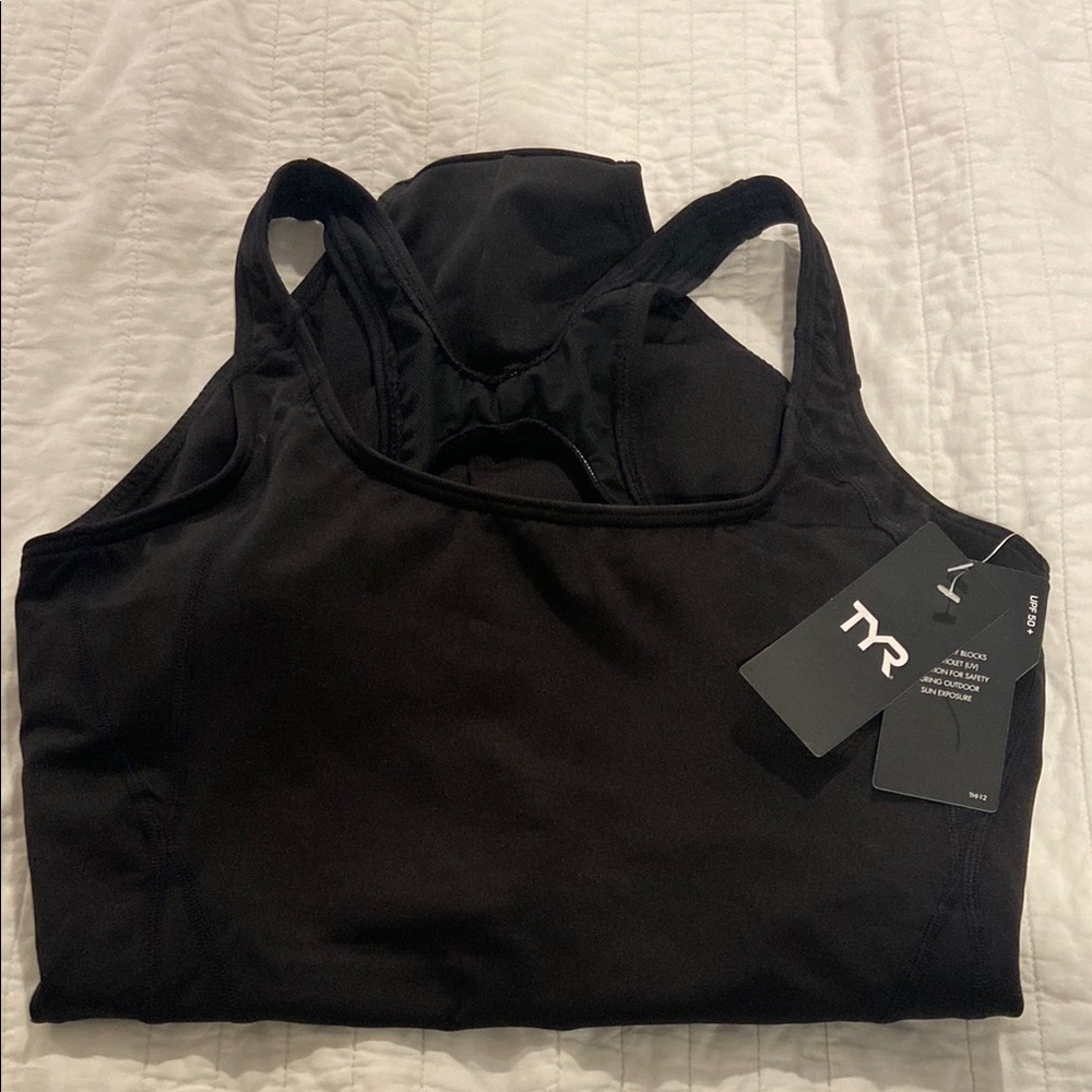 TYR Black suit racer back size 12